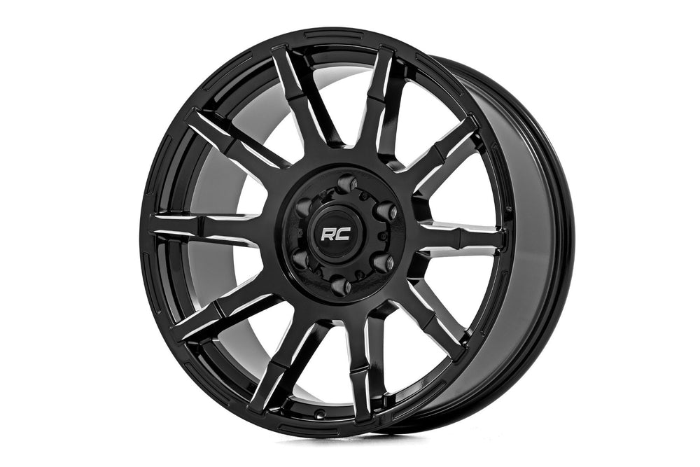 Rough Country - Rough Country 83 Series Wheel/One-Piece/Gloss Black/20x9/8x170/-12mm