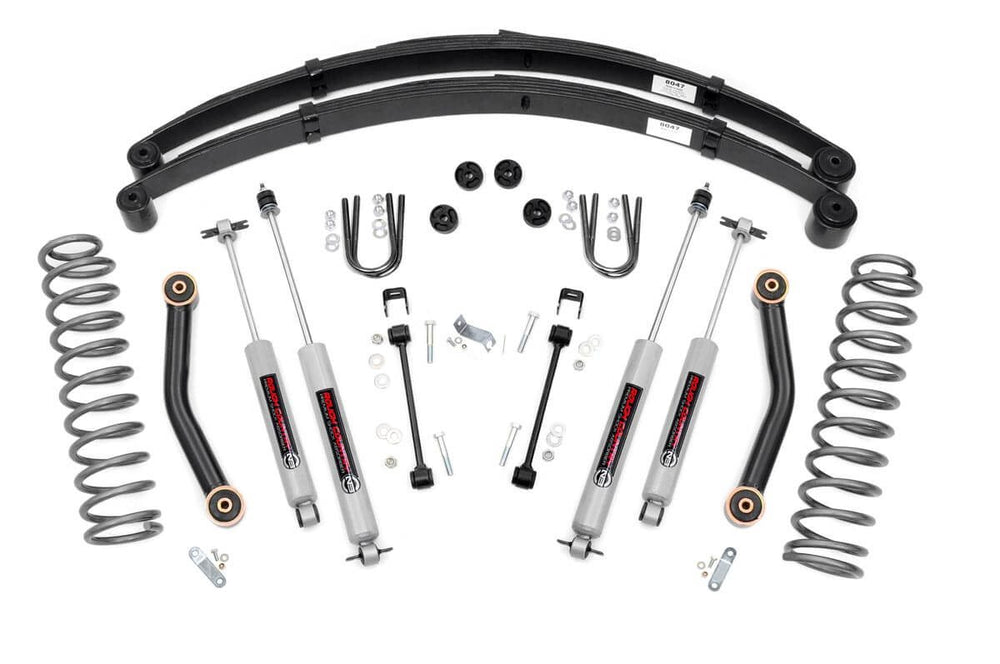 Rough Country - 4.5 Inch Lift Kit - RR springs - Jeep Cherokee XJ 2WD/4WD (1984-2001)