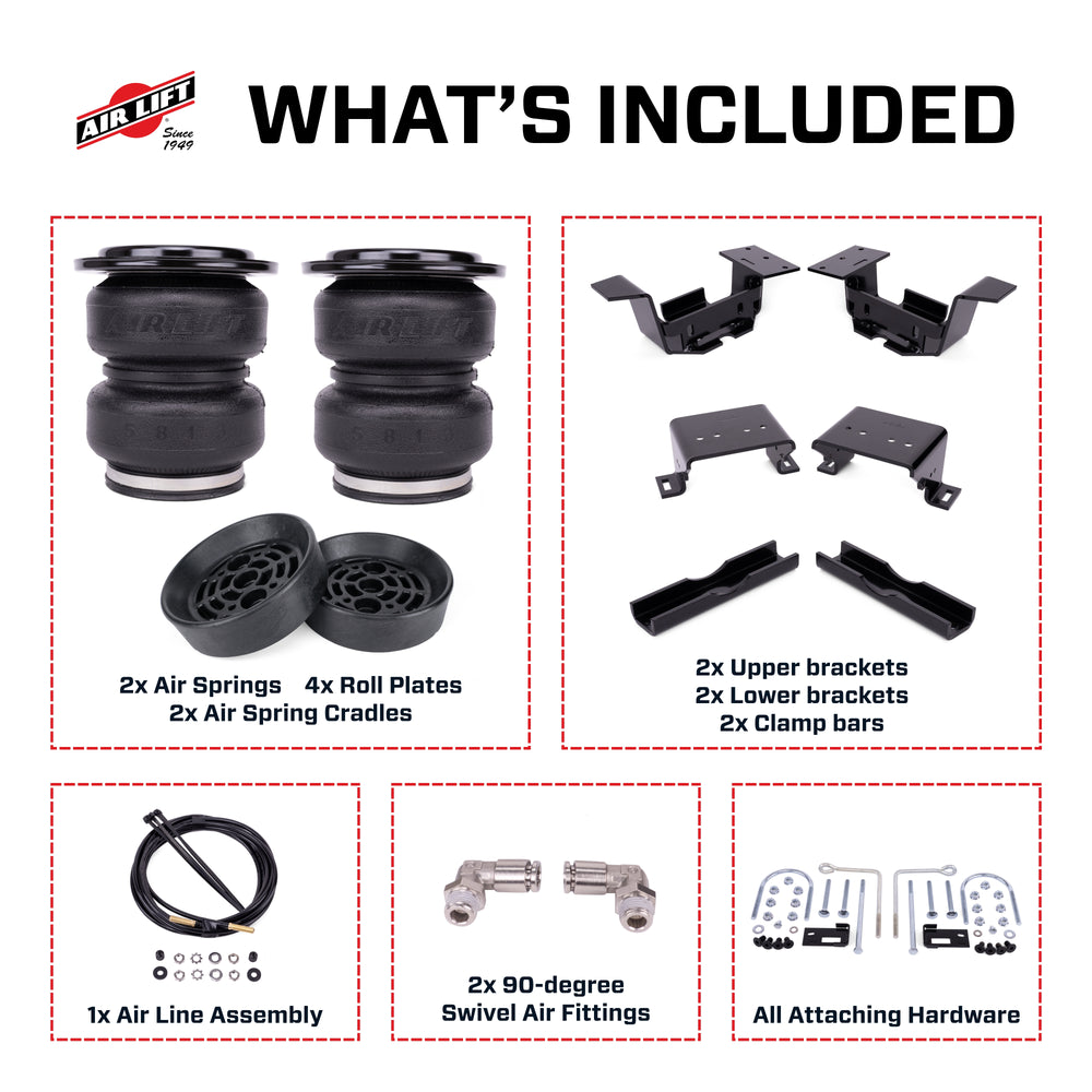 Air Lift - LoadLifter 5000 Ultimate air spring kit with Air Spring Cradles - 88408