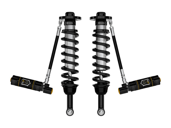 ICON 2021-2025 Ford F-150 4WD/Tremor, 3.5-4.5"/2.5-3" Lift, Front, V.S. 2.5 Series Coilovers, Remote Reservoir w/ CDEV, Pair