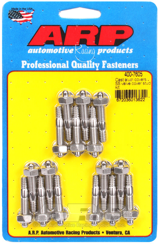 ARP Cast Aluminum Covers SS Valve Cover Stud Kit