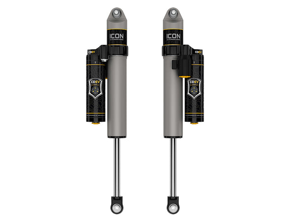 ICON 2021-2025 Ford F-150 4WD/F-150 Tremor, 0-2" Lift, Rear, V.S. 2.5 Aluminum Series Shock Absorbers, Piggyback Reservoir w/ CDEV, Pair