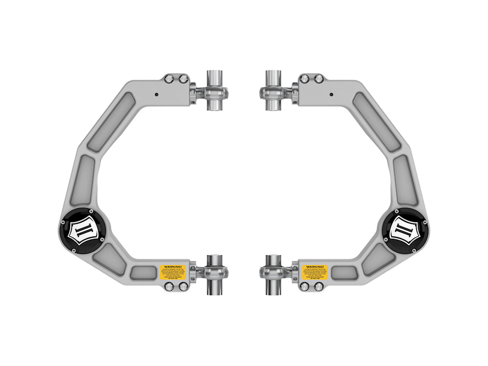 ICON 2021-2025 Ford F-150, Front, Billet Upper Control Arms w/ Delta Joint Pro