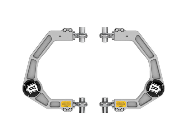 ICON 2021-2025 Ford F-150, Front, Billet Upper Control Arms w/ Delta Joint Pro