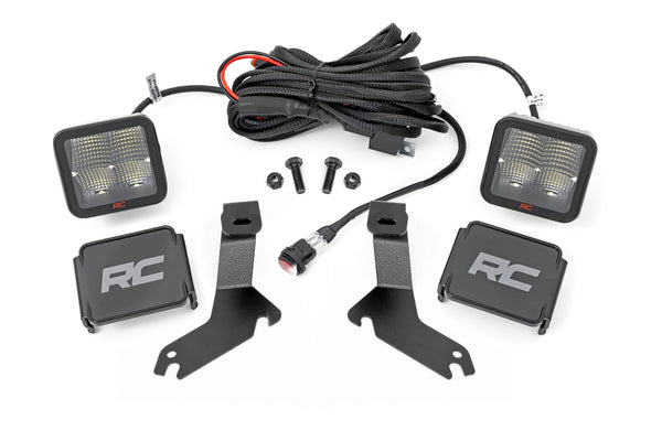 Rough Country - LED Light Kit - Ditch Mount - 2" Spectrum Pair - Spot - Chevy Silverado 1500 (99-06)/Tahoe (00-06)