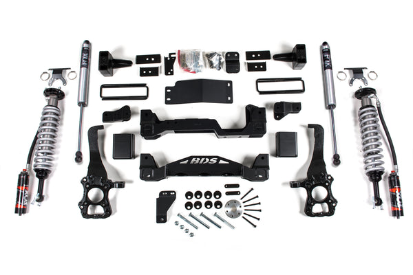 BDS Suspension - 2015-2020 Ford F150 4wd 4" Coilover Suspension System, 2" Rear Block, 2.5 Front -BDS1590FPE