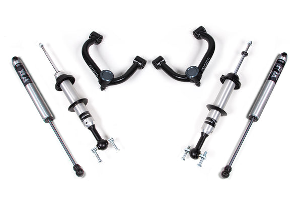 BDS Suspension - 2014-2020 Ford F150 4wd 2" Leveling Kit - Fox 2.0 IFP PS Snap Ring Strut Front, -BDS1553FSR