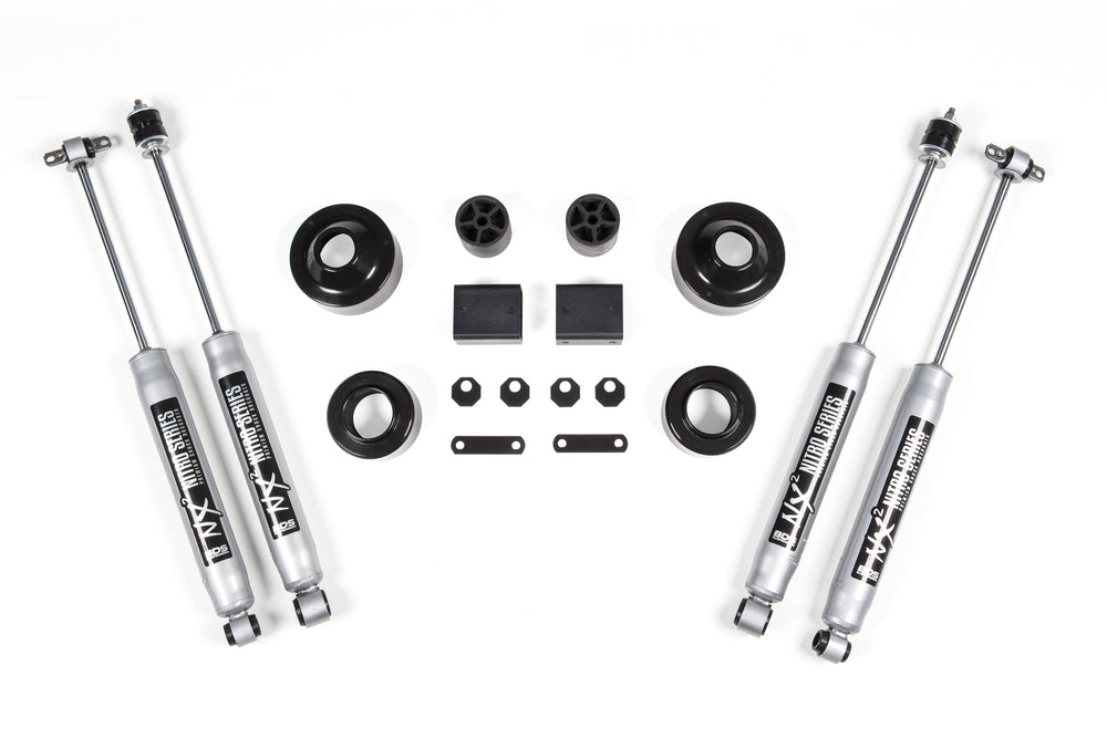 BDS Suspension - 2007-2018 Jeep Wrangler (JK)/Rubicon 4dr/2dr 2/2 Spacer Kit -BDS463H
