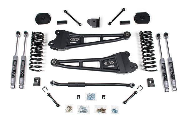 BDS Suspension - 2014-2018/ 2025 Ram 2500 3" Radius Arm Suspension Lift, 1.25" Rear, Spacer, Dies -BDS1624FPE