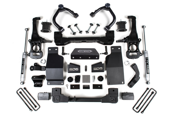BDS Suspension - 2019-2024 Chevy/GMC 1500 4wd 4" Suspension System - Diesel - Fox -BDS1802FS