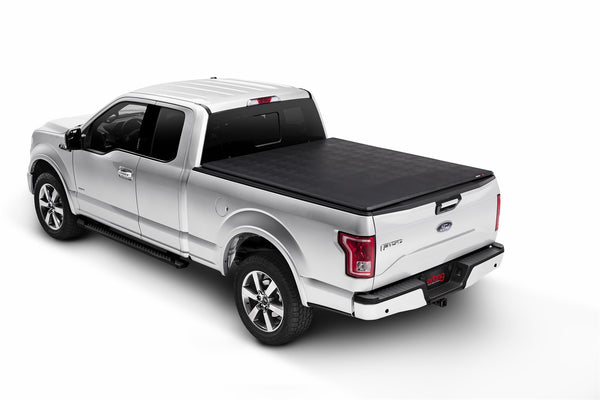 Trifecta 2.0 Tonneau Cover-Black-Leather Grained Fabric-1999-2016 Ford F-250/350 8ft. Bed
