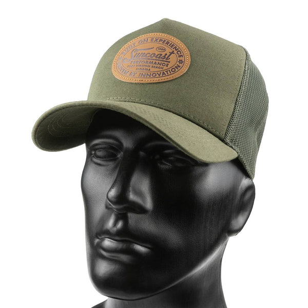 NEW! HERITAGE LEATHER PATCH SNAPBACK