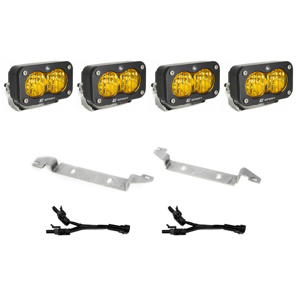 S2 Sport OEM Fog Light Replacement Kit - 2025-On Toyota 4Runner, Non-TRD Pro (Baja Amber)