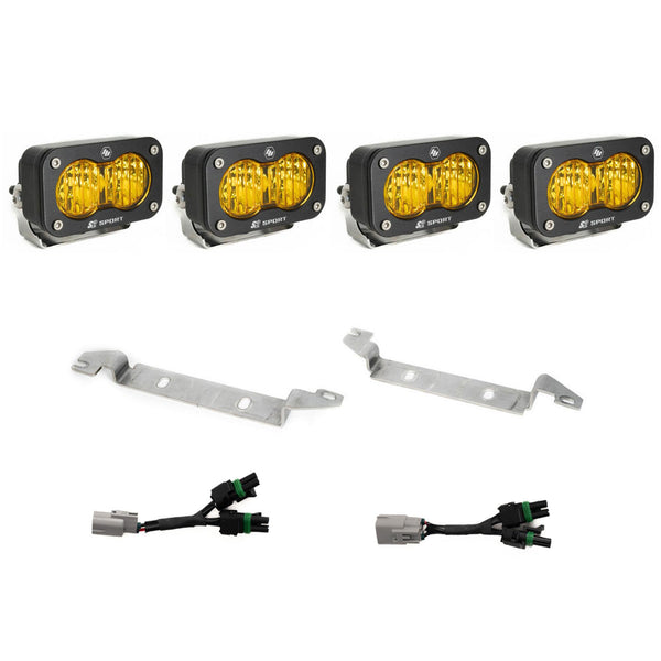 S2 Sport OEM Fog Light Replacement Kit - 2024-on Toyota Tacoma NOTE: TRD Pro/Trailhunter (Amber)