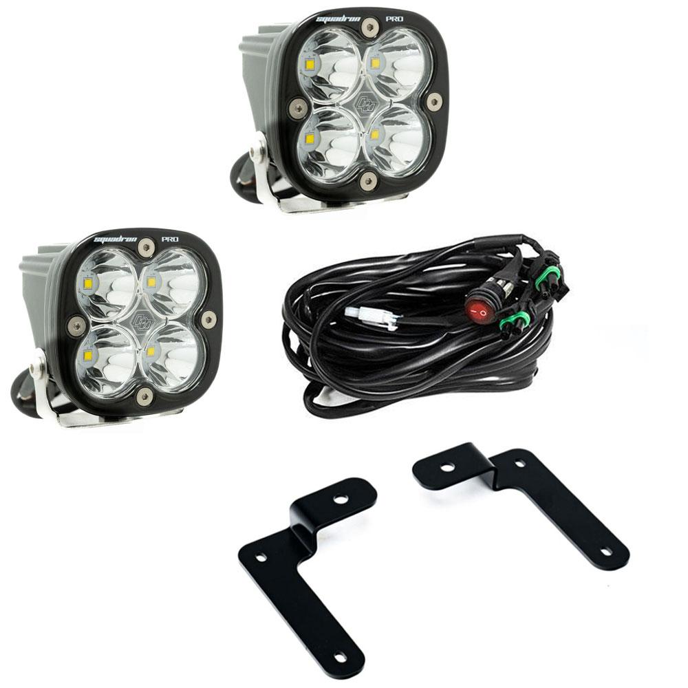 Squadron Pro A-Pillar Kit - '20-25 Gladiator / '18-25 Wrangler JL (Spot; Clear)