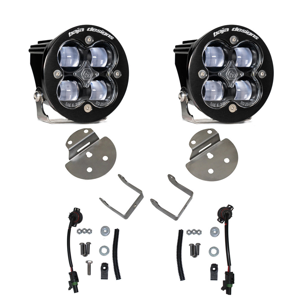 Squadron SAE Fog Pocket Kit - '15-19 Colorado/Canyon / Silverado/Sierra 2500HD/3500HD (SAE Fog; Clear)