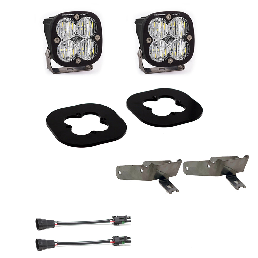 Squadron Pro Fog Pocket Kit - '11-16 F-250/350 Super Duty (Wide Cornering; Clear)