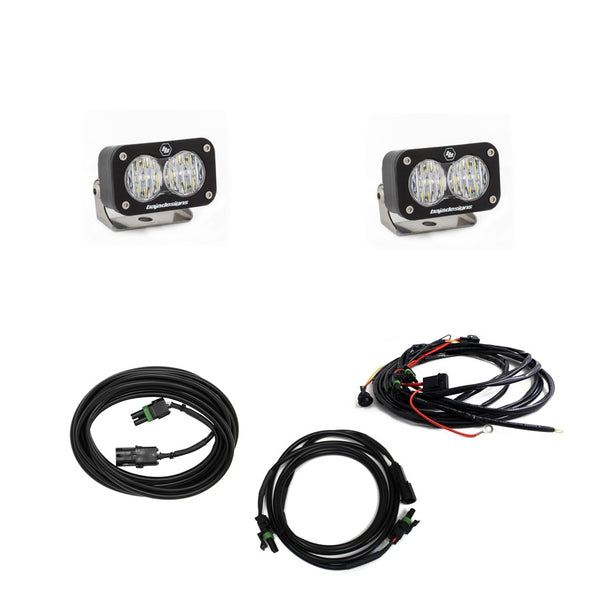 S2 Sport Dual Reverse Kit - '18-25 Wrangler JL; w/ OE Rubicon, Sahara Bumper (Wide Cornering; Clear; Toggle Wiring)