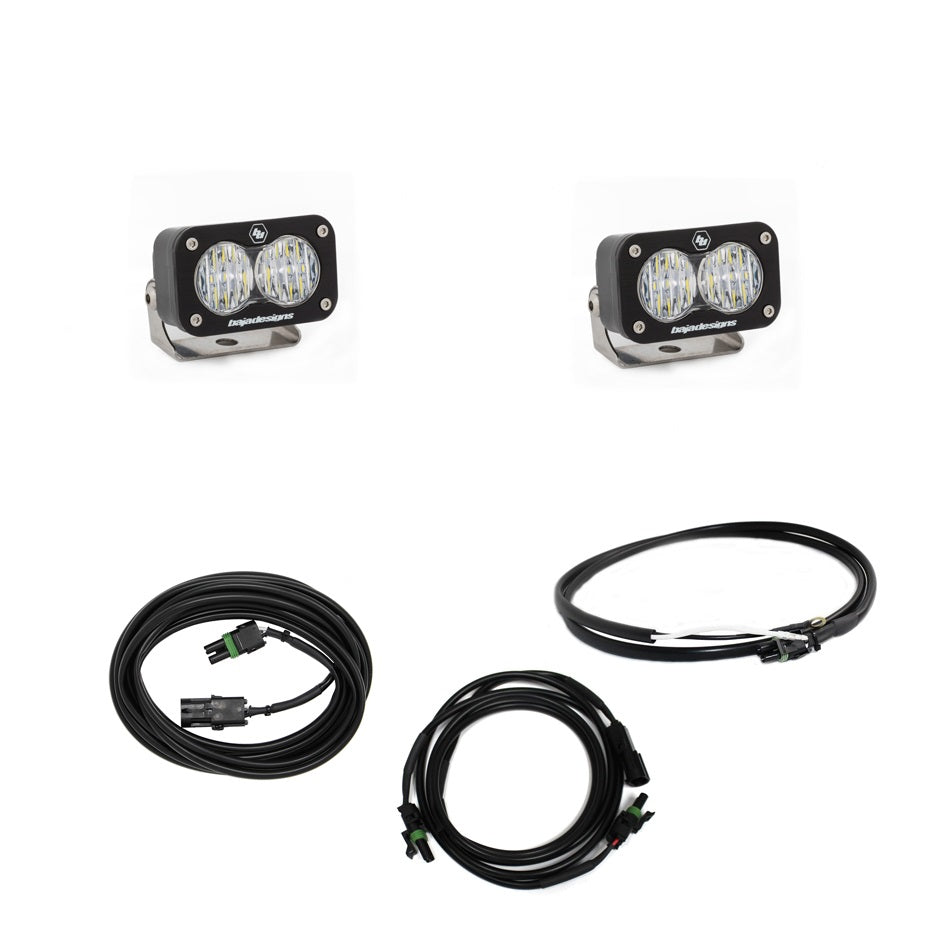 S2 Sport Dual Reverse Kit - '18-25 Wrangler JL; w/ OE Rubicon, Sahara Bumper (Wide Cornering; Clear; Upfitter Wiring)