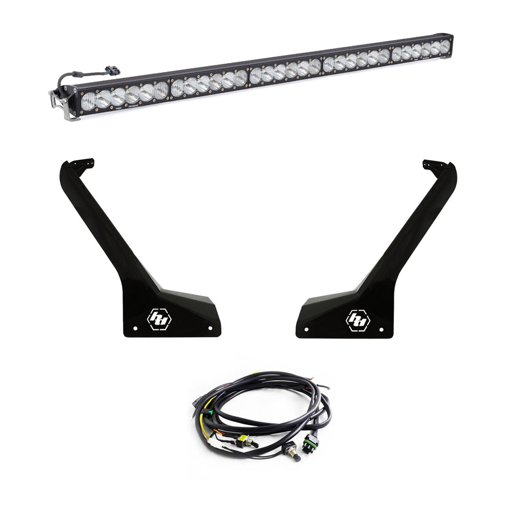 OnX6+ 50 Inch Roof Mount Kit - '20-25 Gladiator / '18-25 Wrangler JL; Exc. Rubicon 392 (Driving/Combo; Clear; Toggle Wiring)