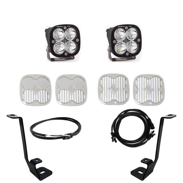 Squadron Pro A-Pillar Kit - '21-22 F-150 (Spot; Clear; Upfitter Wiring)