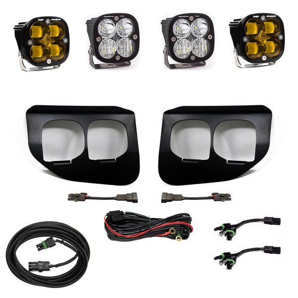 Squadron SAE/Pro Fog Pocket Kit - '20-22 F-250/350 Super Duty (SAE Fog; Baja Amber; Toggle Wiring)