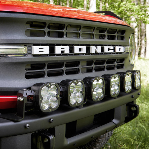 XL Linkable Sport Bumper Light Kit - '21-25 Bronco; '22-25 Bronco Raptor; w/ OE Steel Bumper (Multi-Pattern; Clear; Toggle Wiring)