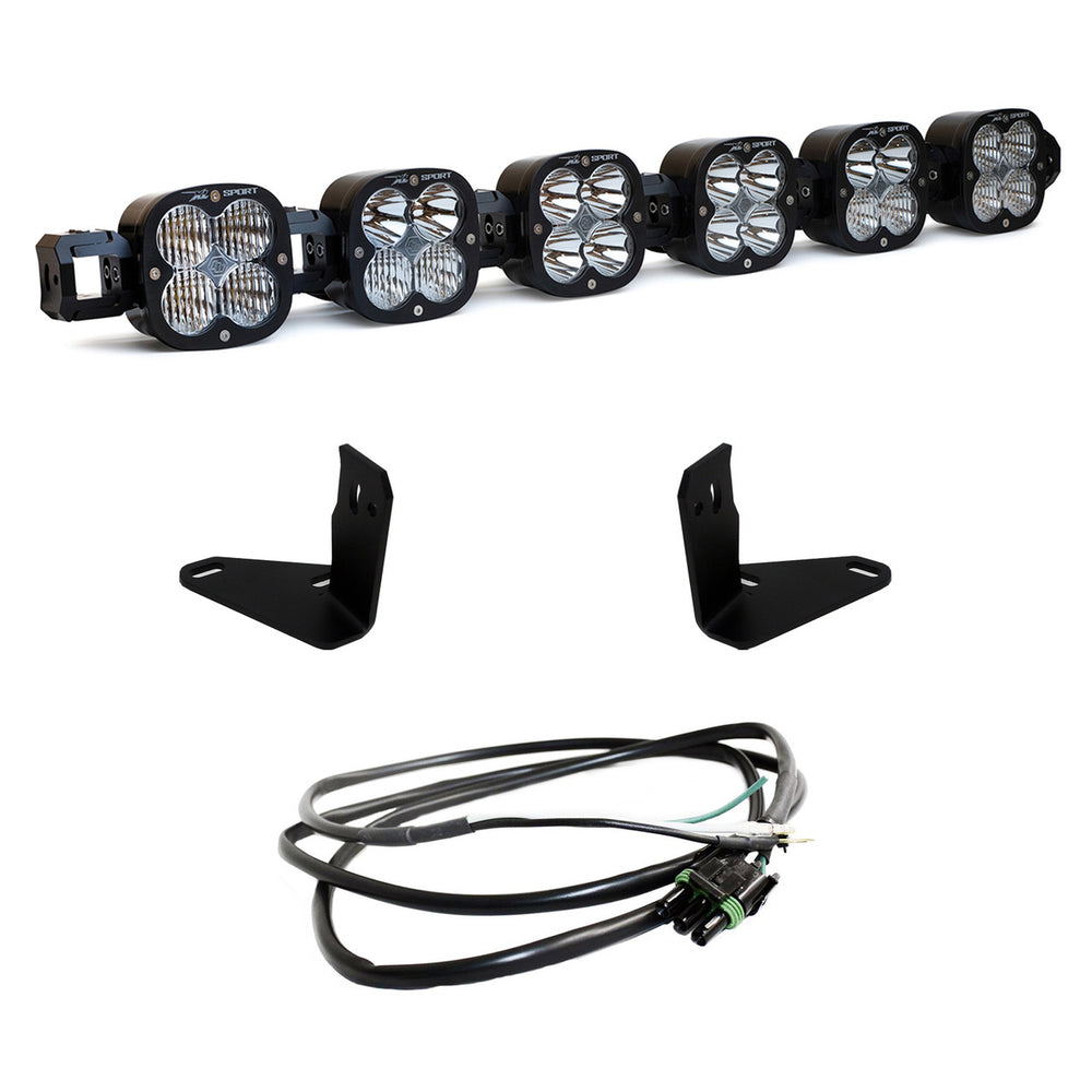 XL Linkable Sport Bumper Light Kit - '21-25 Bronco; '22-25 Bronco Raptor; w/ OE Steel Bumper (Multi-Pattern; Clear; Upfitter Wiring)
