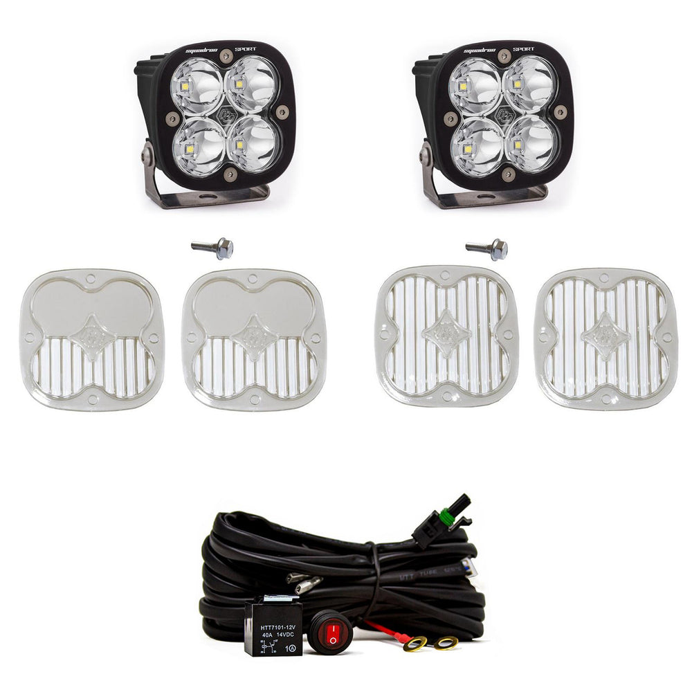 Squadron Sport A-Pillar Kit - '21-25 Bronco; '22-25 Bronco Raptor (Spot; Clear; Toggle Wiring)