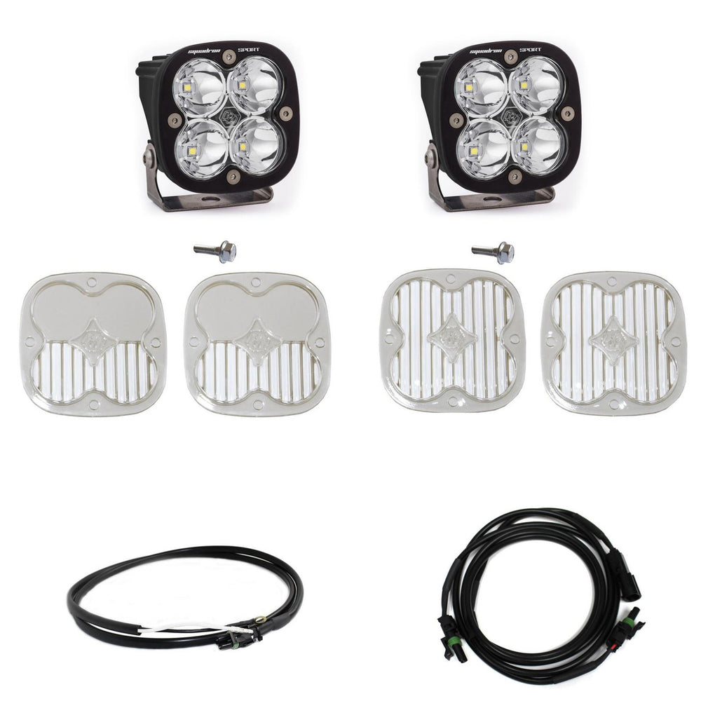 Squadron Sport A-Pillar Kit - '21-25 Bronco; '22-25 Bronco Raptor (Spot; Clear; Upfitter Wiring)