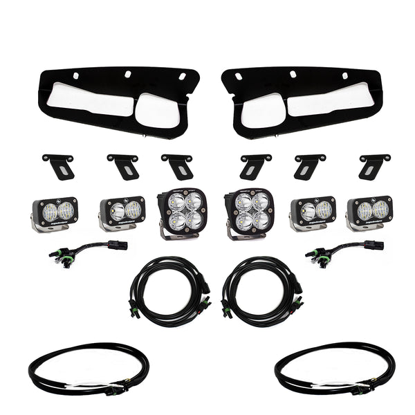 Squadron Sport/S2 Sport Fog Pocket Kit - '21-25 Bronco; '22-25 Bronco Raptor (Multi-Pattern; Clear; Upfitter Wiring)