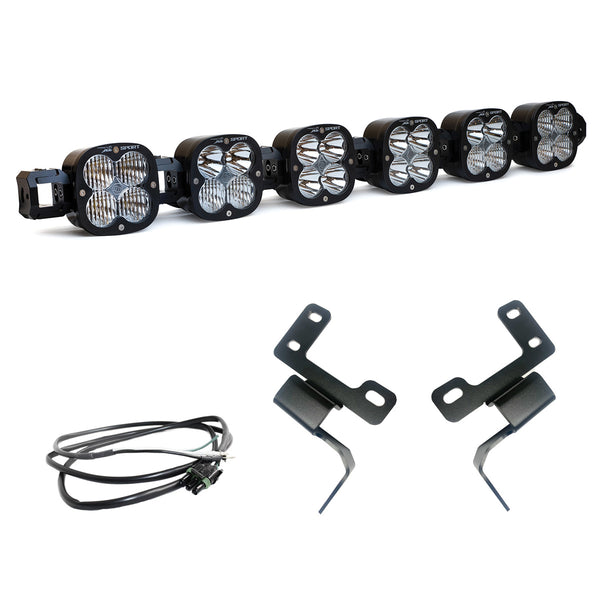 XL Linkable Sport Bumper Light Kit - '21-25 Bronco; w/ OE Plastic Bumper (Multi-Pattern; Clear; Upfitter Wiring)