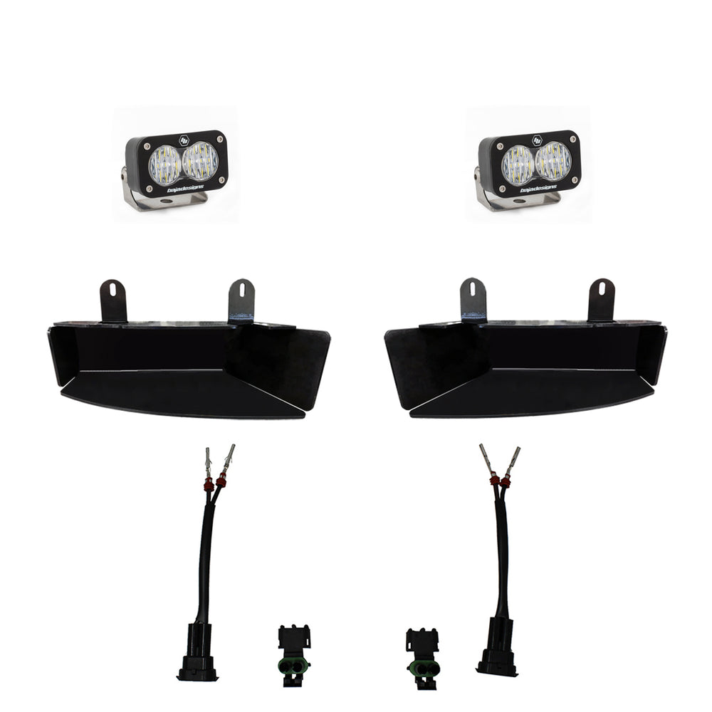 S2 Sport Fog Pocket Kit - '19-25 2500/3500 (Wide Cornering; Clear)