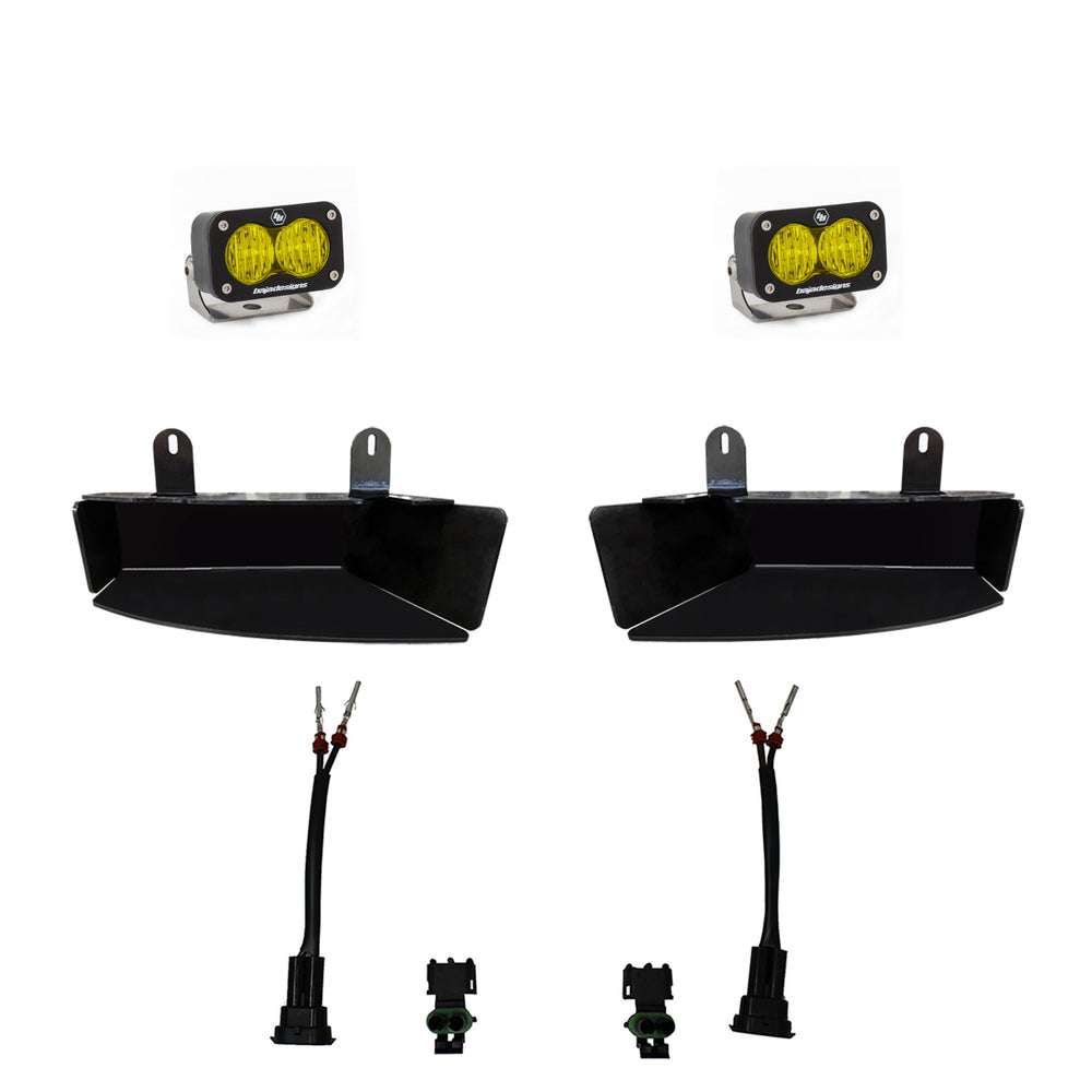 S2 Sport Fog Pocket Kit - '19-25 2500/3500 (Wide Cornering; Baja Amber)