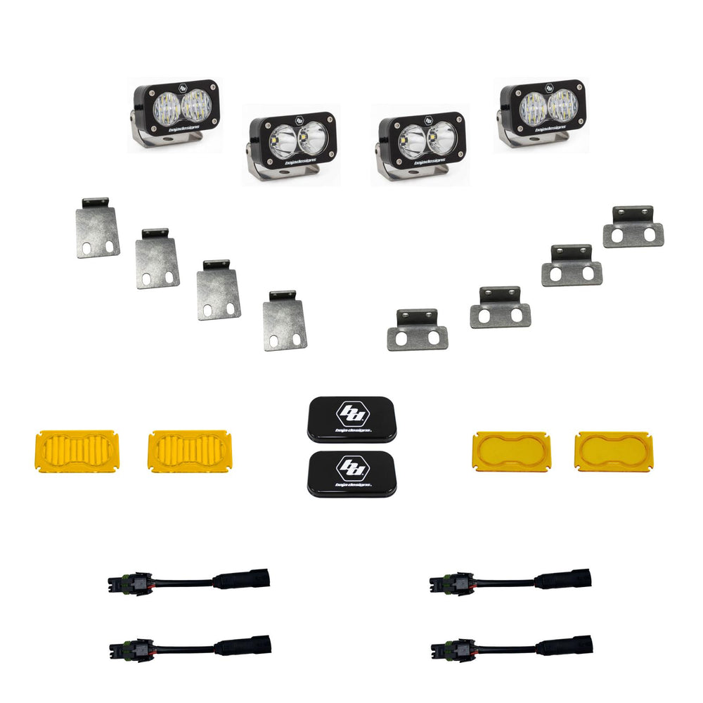 S2 Pro Dual Fog Pocket Kit - '21-25 F-150 Raptor, '24-25 F-150 Raptor 37/R (Multi-Pattern; Clear)
