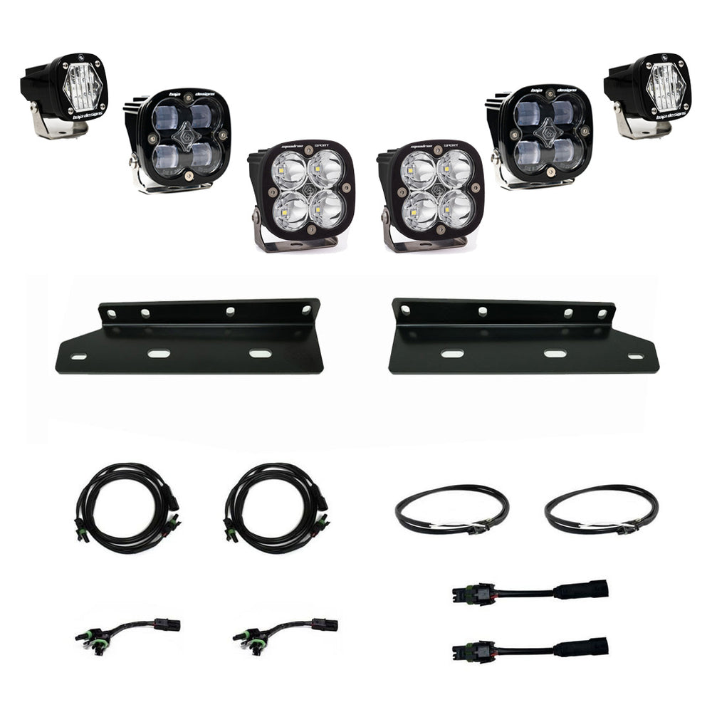 Squadron SAE/S1 Fog Pocket Kit - '21-25 F-150 Raptor (SAE Fog; Clear)