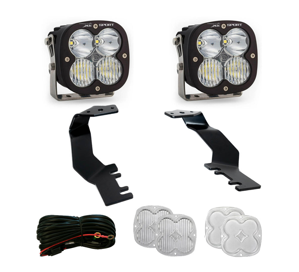 XL Sport A-Pillar Kit - '22-25 Tundra, '23-25 Sequoia (Driving/Combo; Clear)