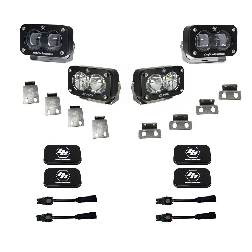 S2 SAE/S2 Pro Fog Pocket Kits - Ford '21-25 F-150 Raptor, '23-25 Bronco Raptor, '24-25 F-150 Raptor 37/R