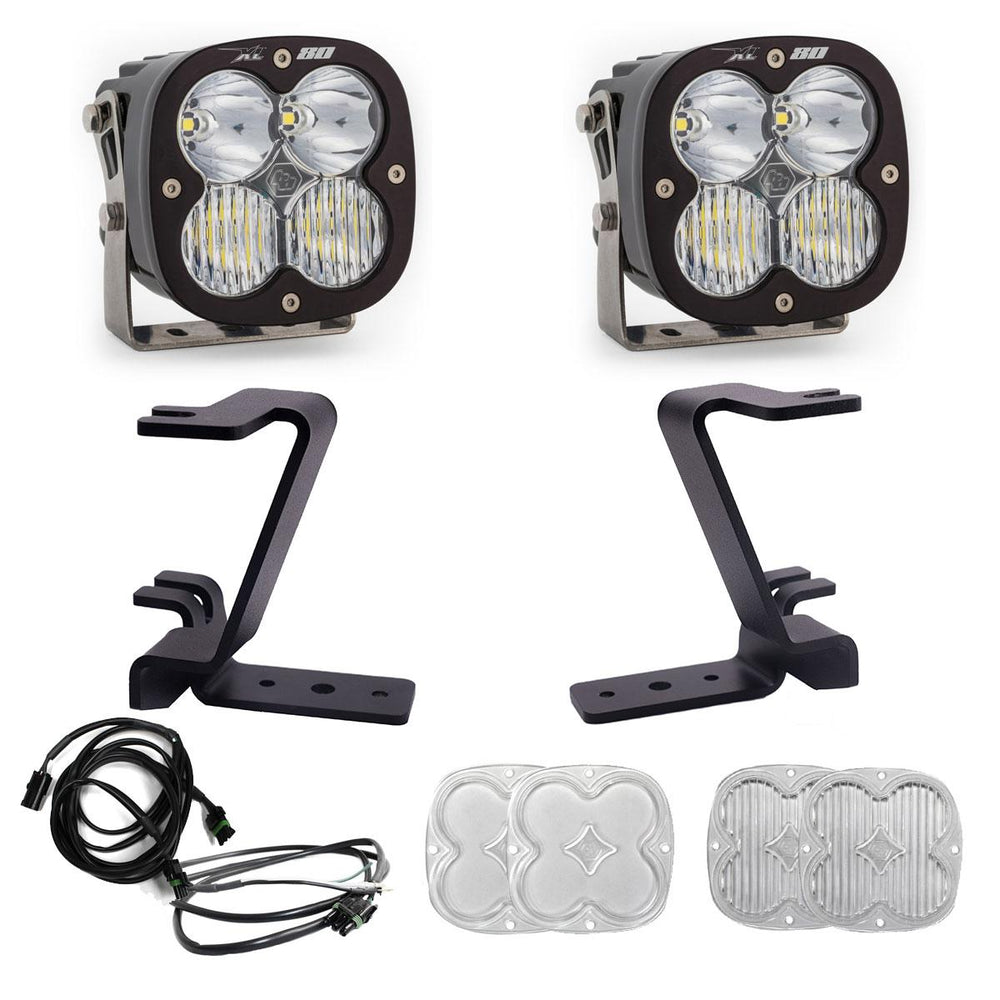 XL80 A-Pillar Kit - 2023-25 Ford F-250/350 Super Duty (Driving/Combo; Clear; Upfitter Wiring)
