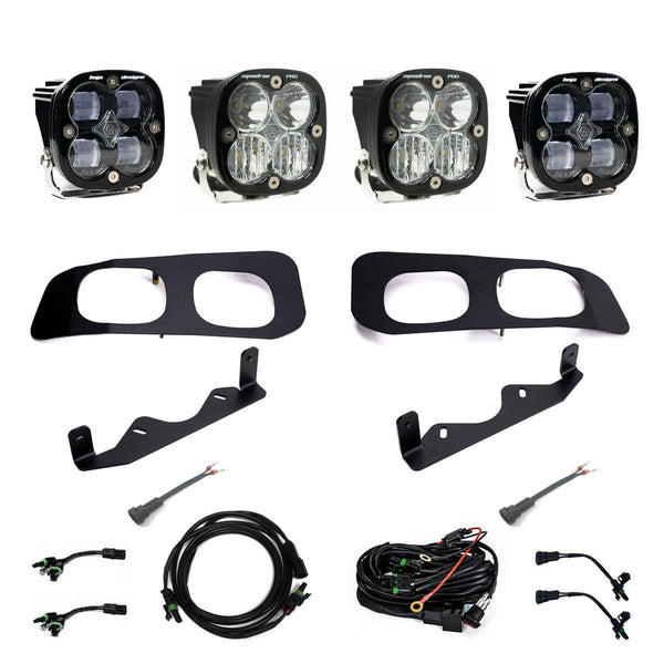 Squadron SAE/Pro Fog Pocket Kit - 2023-25 Ford F-250/350 Super Duty (SAE Fog; Clear; Toggle Wiring)
