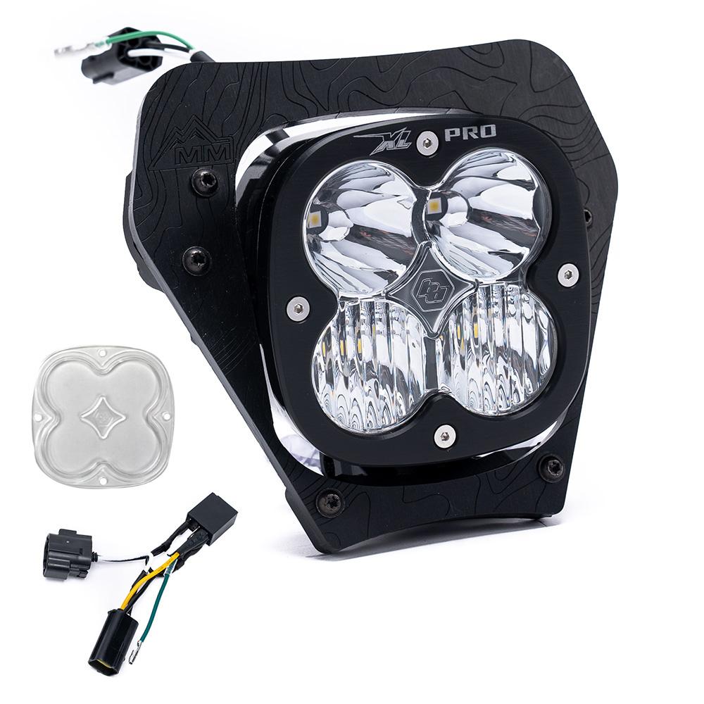KTM XL Pro (D/C) Headlight Kit w/ Hi-Low Harness - 2024-On 350 EXC-F;500 EXC-F (Spot; Clear)