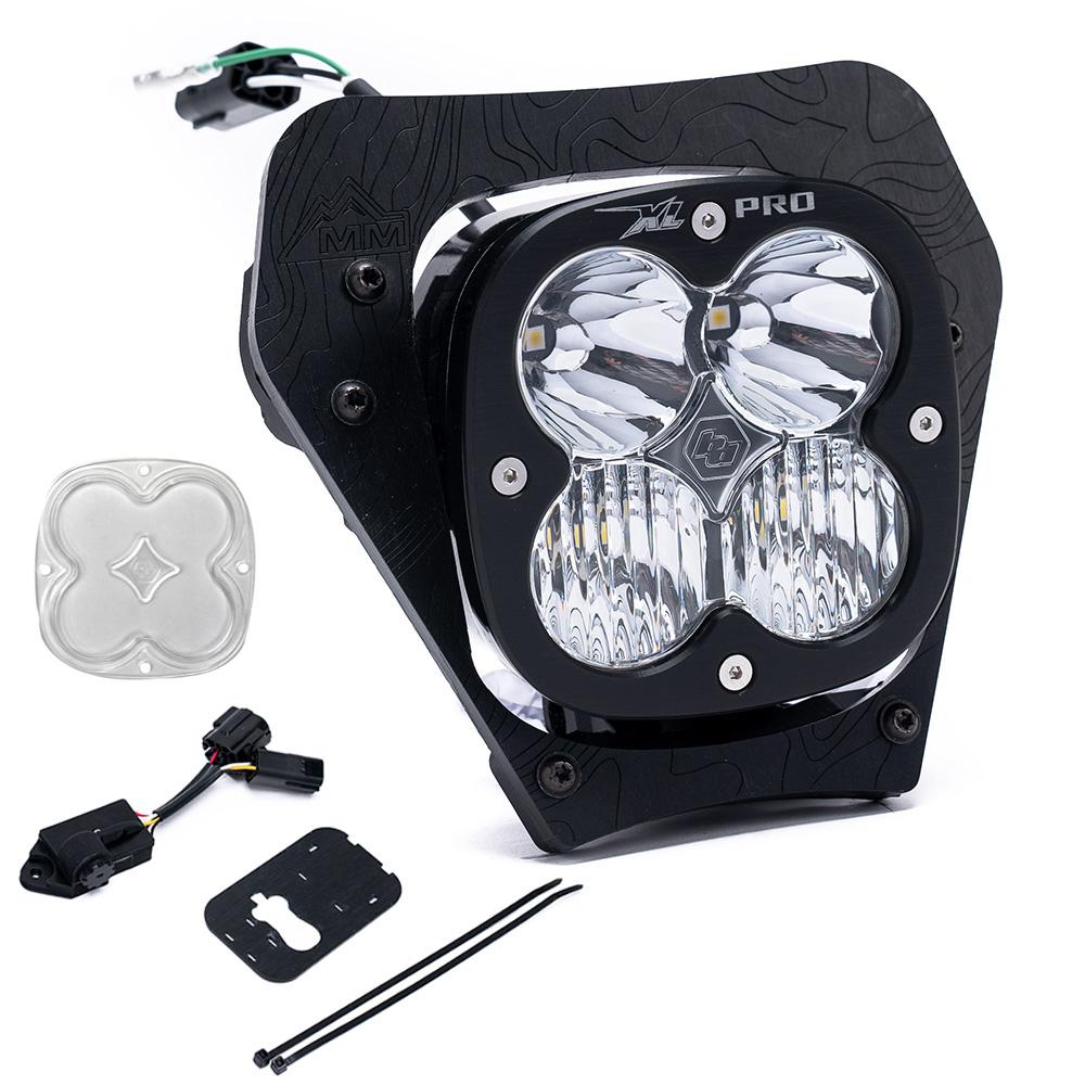 KTM XL Pro (D/C) Headlight Kit w/ Dimmer - 2024-On 450 XCF-W; 350 XW-F; 500 XW-F; 150 XC-W; 250 XC-W; 300 XC-W (Spot; Clear)