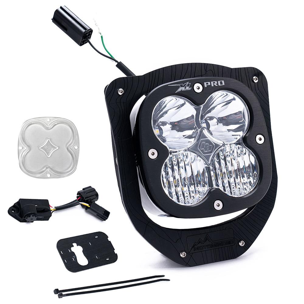 Husqvarna XL Pro (D/C) Headlight Kit w/ Dimmer - 2024-On FE 350S; FE 501S; FE350W; FE 501W; FE 450;TE 150; TE 250; TE 300 (Driving Combo; Clear)