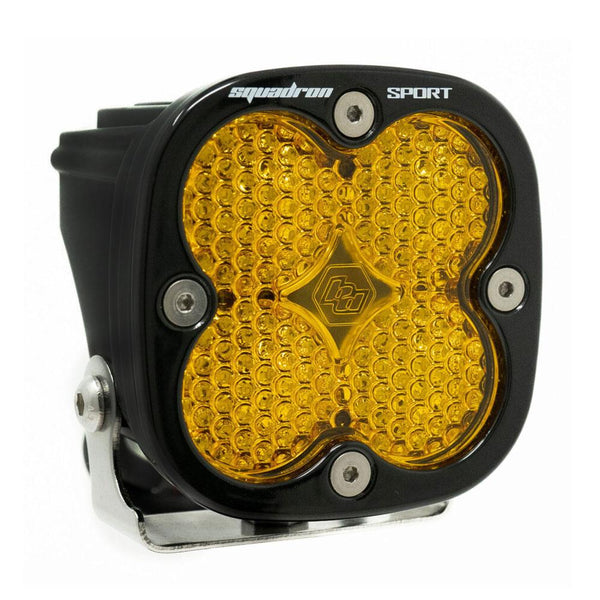 Squadron Sport Black LED Light Pod (Work/Scene; Baja Amber)
