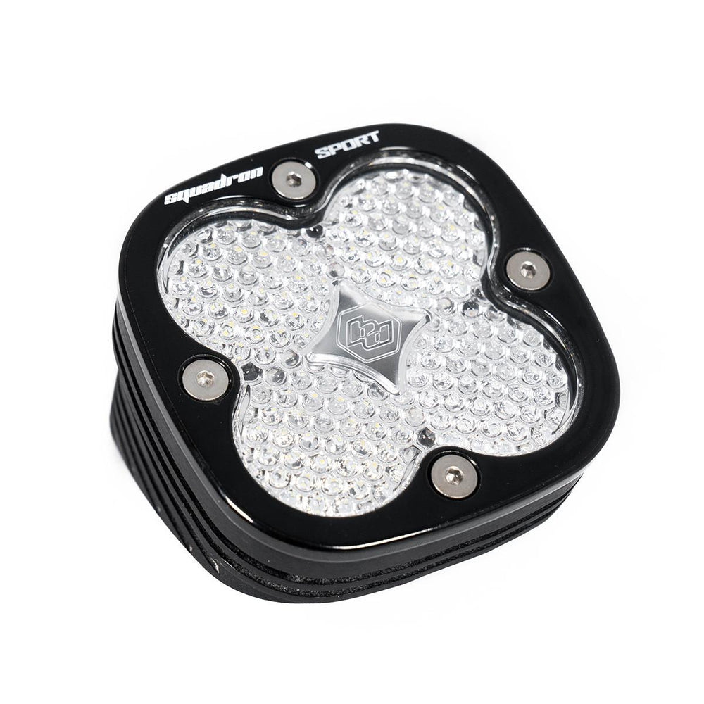 Squadron Sport Black Angle Mount LED Auxiliary Light Pod (Work/Scene; Clear)