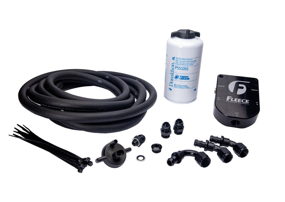Fleece Performance - 1998.5-2002 Dodge Cummins Auxiliary Fuel Filter Kit - FPE-34780