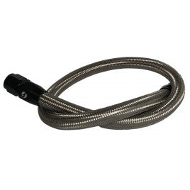 Fleece Performance - 34.5" Common Rail/VP44 Cummins Coolant Bypass Hose - Stainless Steel Braided - FPE-CLNTBYPS-HS-CRVP-SS