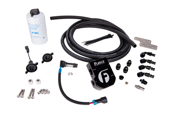 Fleece Performance - Auxiliary Heated Fuel Filter Kit for 2003-2018 Dodge Ram Cummins - FPE-CUMM-HFFBA-0318