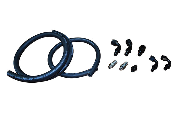 Fleece Performance - 2010-2018 Cummins Fuel Distribution Block Hose and Fitting Kit - FPE-FFD-RF-HF-KIT-4G