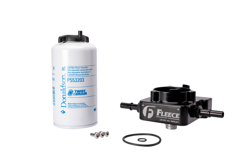 Fleece Performance - L5P Fuel Filter Upgrade Kit (2020-2024 Short Bed and 2024 Standard Cab Long Bed) - FPE-L5P-FFBA-20